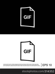 gif file format icon template