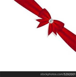 Gift Bow with Ribbon. Vector Illustration. EPS10.. Gift Bow with Ribbon. Vector Illustration.