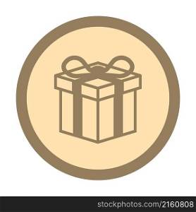 gift box circle icon