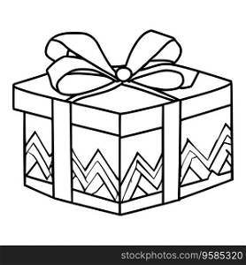 Gift Box Coloring Pages For Kids