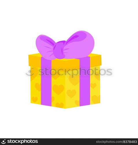 gift box decorated with colorful ribbons