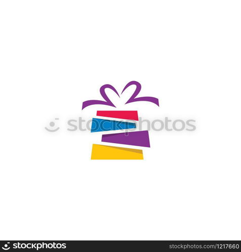 Gift Box, gift shop logo icon Vector design