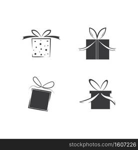 Gift Box, gift shop logo icon Vector design