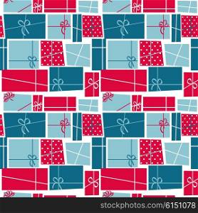 Gift Box Holiday Seamless Pattern Background Vector Illustration. EPS10. Gift Box Holiday Seamless Pattern Background Vector Illustration