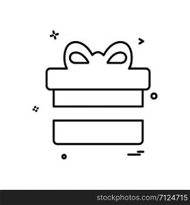 Gift box icon design vector