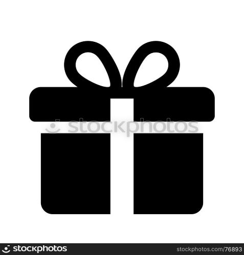 gift box, icon on isolated background