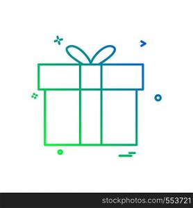 gift box icon vector design
