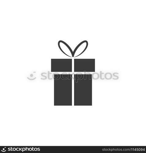 Gift box icon Vector Illustration design Logo template