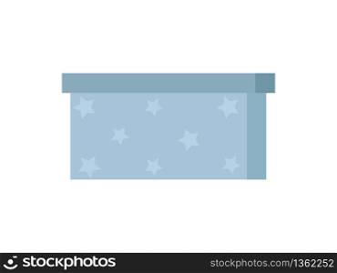 Gift box in flat style. Holiday present package. Giftbox icon isolated on white background. Vector illustration. Gift box in flat style. Holiday present package. Giftbox icon isolated on white background.