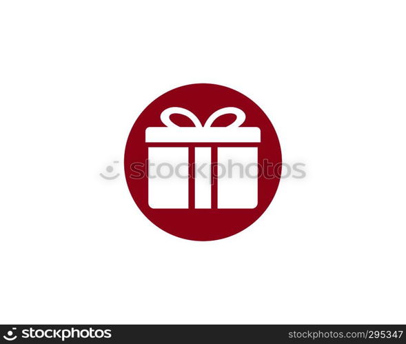 Gift Box logo template vector icon illustration design 