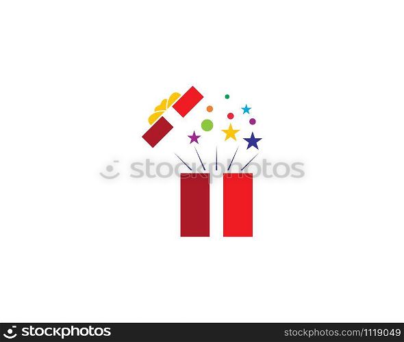 Gift Box logo vector icon template