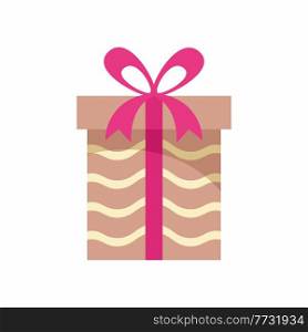 Gift box on a white background. Vector illustration