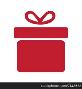 Gift box vector logo design. illustration of gift box present, greeting, surprise.