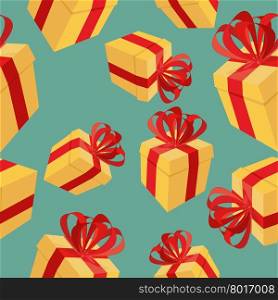 Gift boxes Seamless pattern. background for holidays: birthdays, Christmas, holiday