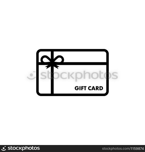 Gift card graphic design template vector isolated illustration. Gift card graphic design template vector isolated