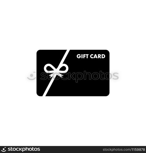 Gift card graphic design template vector isolated illustration. Gift card graphic design template vector isolated