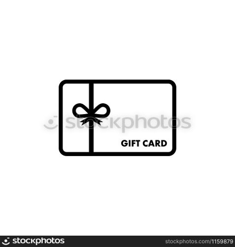 Gift card graphic design template vector isolated illustration. Gift card graphic design template vector isolated