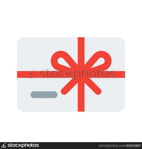 gift card, icon on isolated background