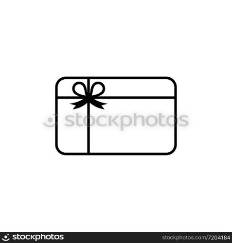 Gift card icon vector logo design black symbol isolated on white background. Vector EPS 10.. Gift card icon vector logo design black symbol isolated on white background. Vector EPS 10