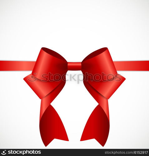 Gift Card Set with Red Ribbon and Bow. Vector illustration EPS10. Gift Card Set with Red Ribbon and Bow. Vector illustration