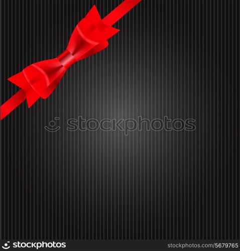 Gift Card with Ribbon, Design Elements. Vector Illustration. EPS10