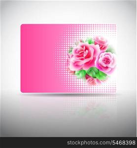 Gift card with roses