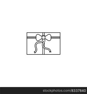 Gift icon logo vector design