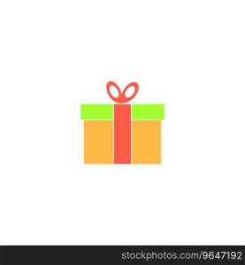 Gift Icon Vector. Flat color symbol. Gift Icon Vector