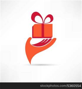 gift in red box icon