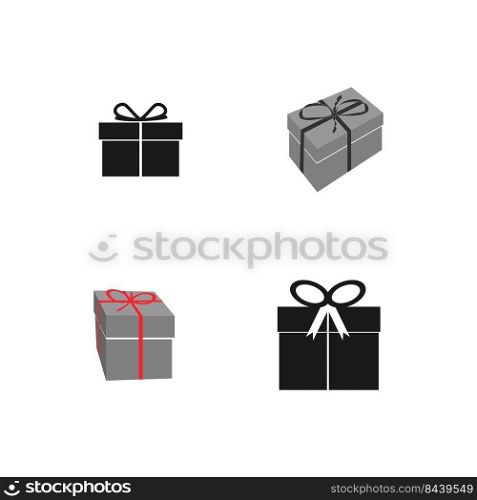 gift logo stock vektor template