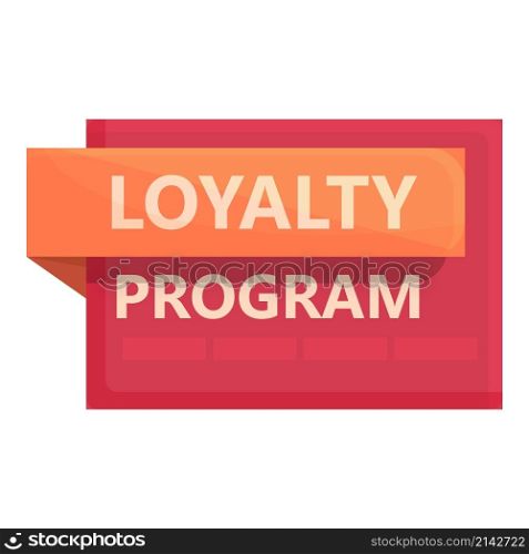Gift loyalty program icon cartoon vector. Customer card. Client retail. Gift loyalty program icon cartoon vector. Customer card