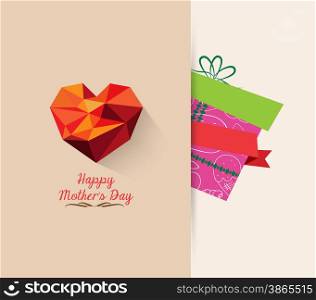 gift mother day background retro