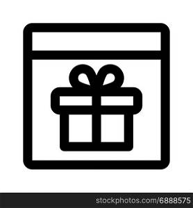 gift store, icon on isolated background