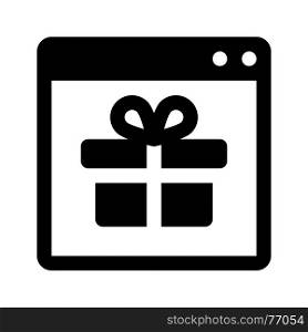 gift store, icon on isolated background