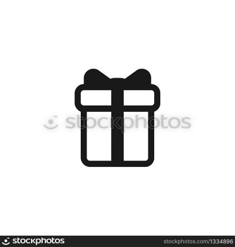 Gift symbol icon in flat style. Vector EPS 10