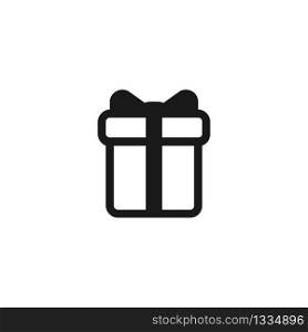 Gift symbol icon in flat style. Vector EPS 10