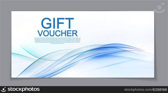Gift Voucher Template for Discount Coupon Vector Illustration EPS10. Gift Voucher Template for Discount Coupon Vector Illustration