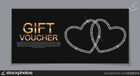 Gift Voucher Template for Discount Coupon Vector Illustration EPS10. Gift Voucher Template for Discount Coupon Vector Illustration