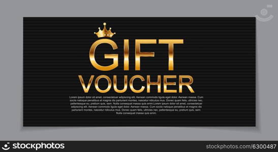 Gift Voucher Template for Discount Coupon Vector Illustration EPS10. Gift Voucher Template for Discount Coupon Vector Illustration