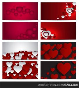 Gift Voucher Template For Your Business. Valentine&rsquo;s Day Heart Card Love and Feelings Background Design. Vector illustration EPS10. Gift Voucher Template For Your Business. Valentine&rsquo;s Day Heart C