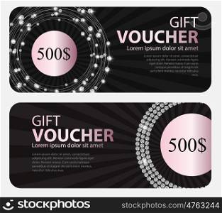Gift Voucher Template For Your Business. Vector Illustration EPS10. Gift Voucher Template For Your Business. Vector Illustration