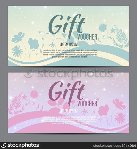 Gift Voucher Template For Your Business. Vector Illustration EPS10. Gift Voucher Template For Your Business. Vector Illustration