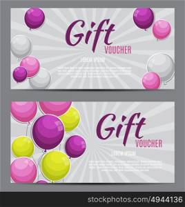 Gift Voucher Template For Your Business. Vector Illustration EPS10. Gift Voucher Template For Your Business. Vector Illustration