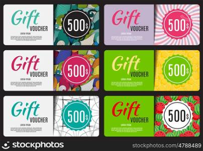 Gift Voucher Template Vector Illustration for Your Business EPS10. Gift Voucher Template Vector Illustration for Your Business