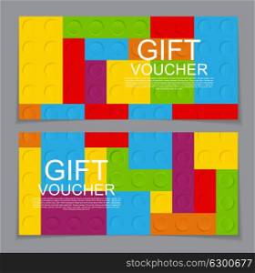 Gift Voucher Template with the designer in the background. Vector Illustration. EPS10. Gift Voucher Template with the designer in the background. Vecto