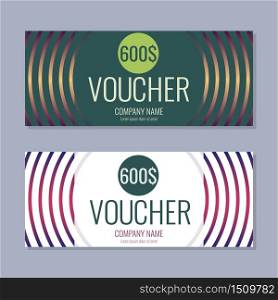 Gift Voucher Vector background for banner, poster, flyer
