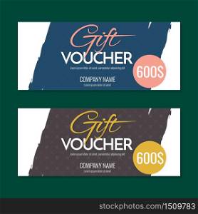 Gift Voucher Vector background for banner, poster, flyer
