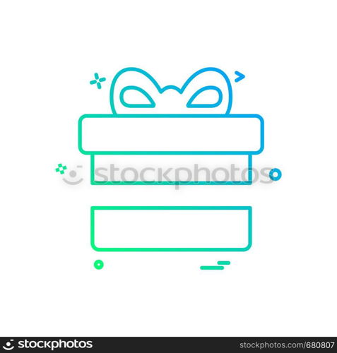 Giftbox icon design vector