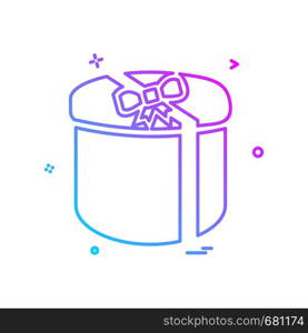 Giftbox icon design vector