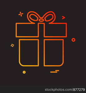 Giftbox icon design vector